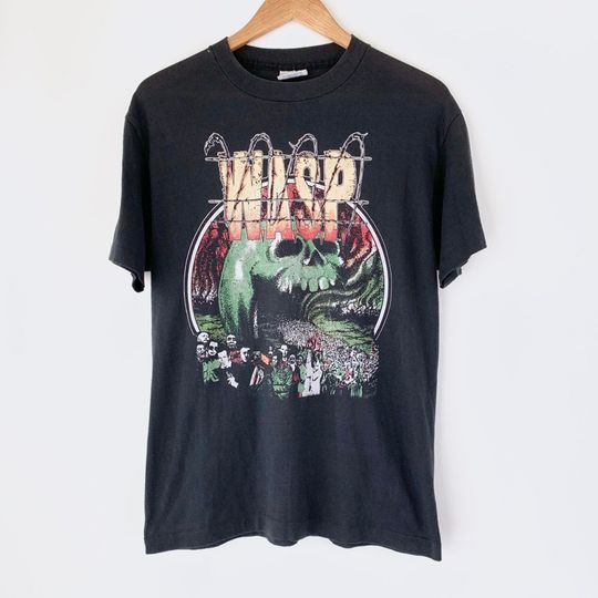 Discover 1989 WASP Vintage Tour Band Rock Shirt 80s 1980s
