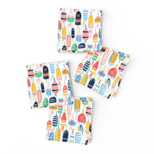 Discover Marine Buoys Cocktail Napkins