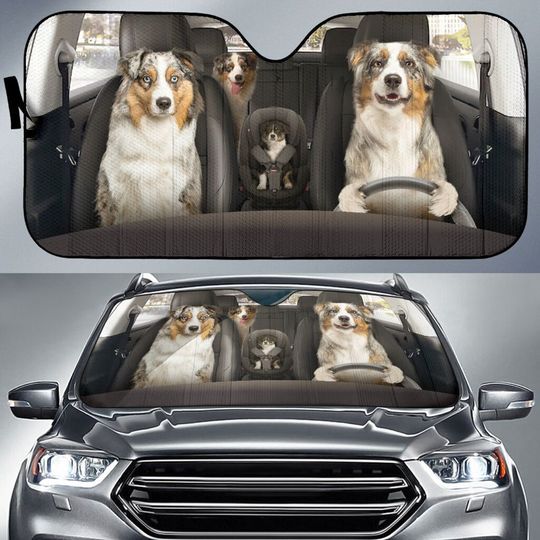 Discover Australian Shepherd Auto Sun Shade