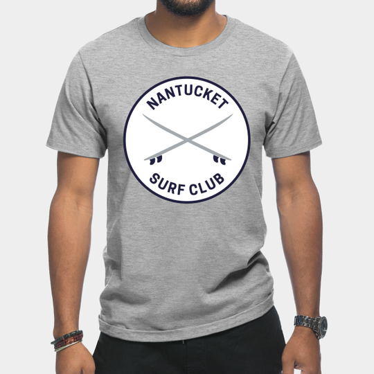 Discover Vintage Nantucket Massachusetts Surf Club - Nantucket Massachusetts - T-Shirt