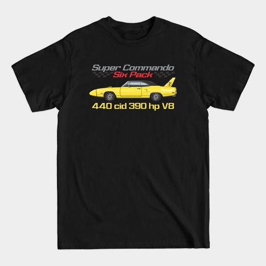 Discover Super Commando 440-Twist Yellow - Plymouth Superbird - T-Shirt