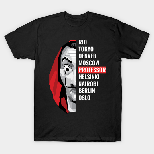 Discover Dali Mask La Casa de Papel Money Heist - La Casa De Papel - T-Shirt
