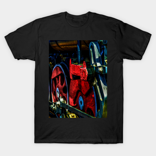 Discover Vintage Steam Engine Crank Link - Steam Train Wheels - T-Shirt