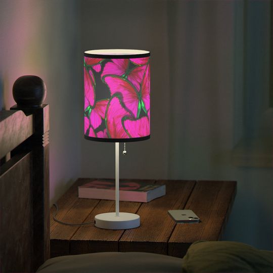 Discover Pink Butterfly Table Lamp with US|CA Plug