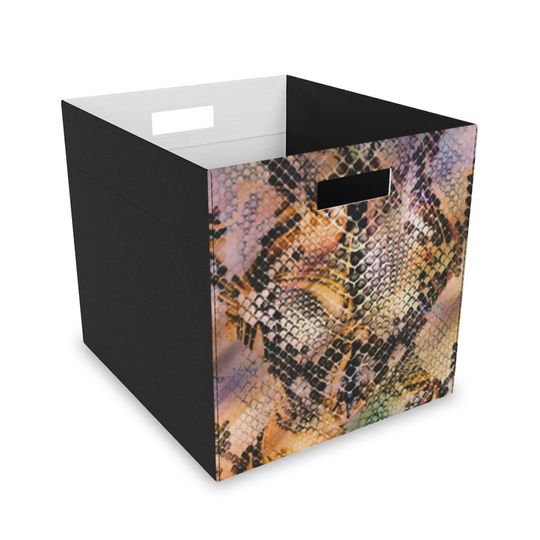 Discover Snake Skin Felt Storage Box