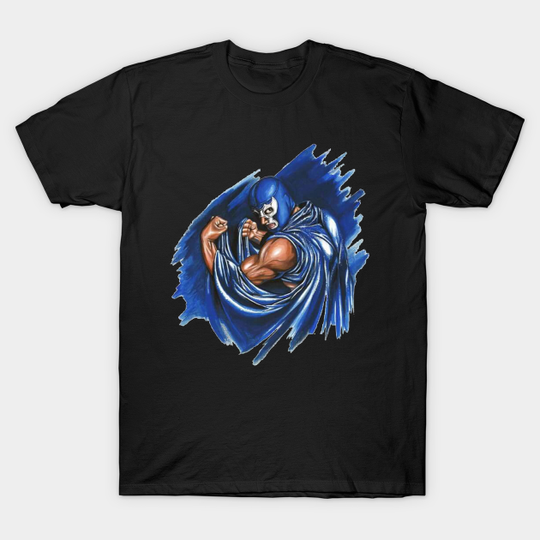 Discover Feel-Ink Demon Blue Lucha Libre Mexican Old Paint Legend - Mexican Wrestling - T-Shirt