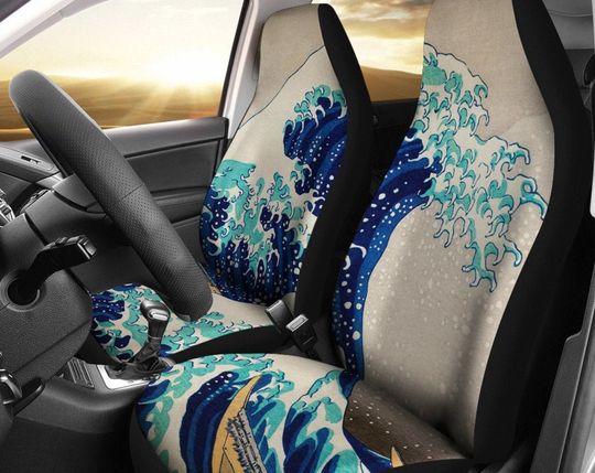 Discover Great Wave Car Seat Covers Japanese Art Car Accessories