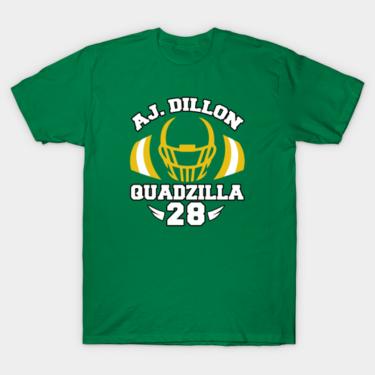 Discover AJ DILLON QUADZILLA - Green Bay - T-Shirt