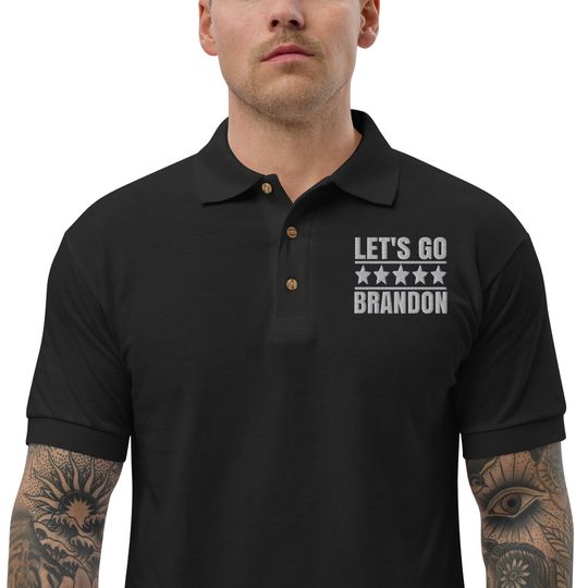 Discover Lets go Brandon golf Polo Shirt, Lets go brandon funny golf shirt