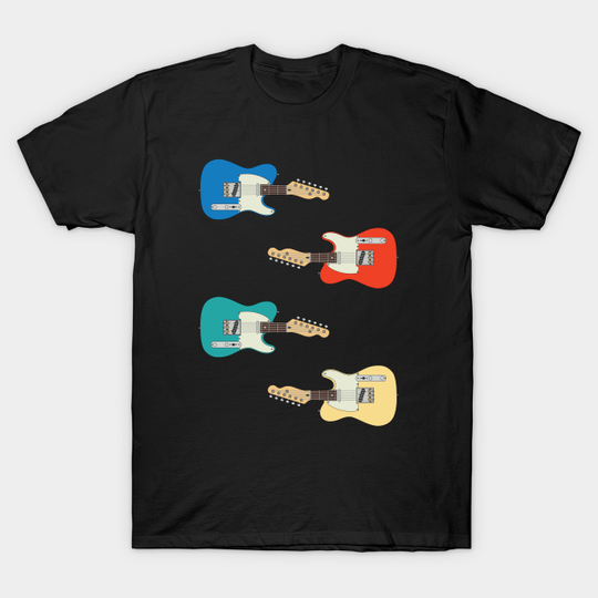 Discover Three Frets T-Style Rosewood Electric Guitar Pack - Guitar Sticker Pack - T-Shirt