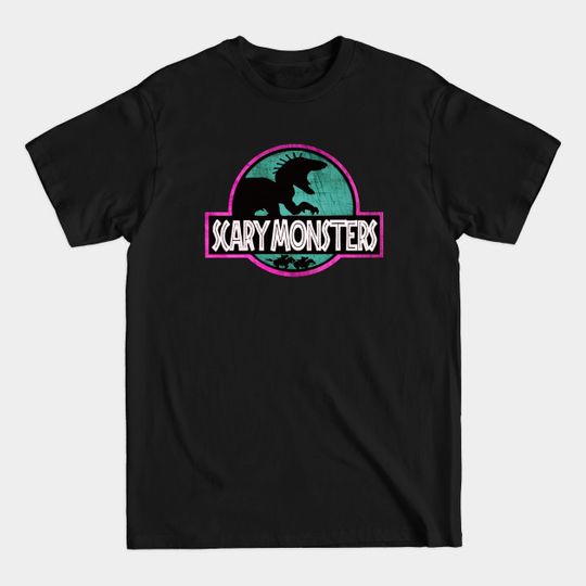 Discover Diego Brando Scary Monsters Jurassic Logo (Pink & Green Variant) - Jojo's Bizarre Adventure: Steel Ball Run - Steel Ball Run - T-Shirt
