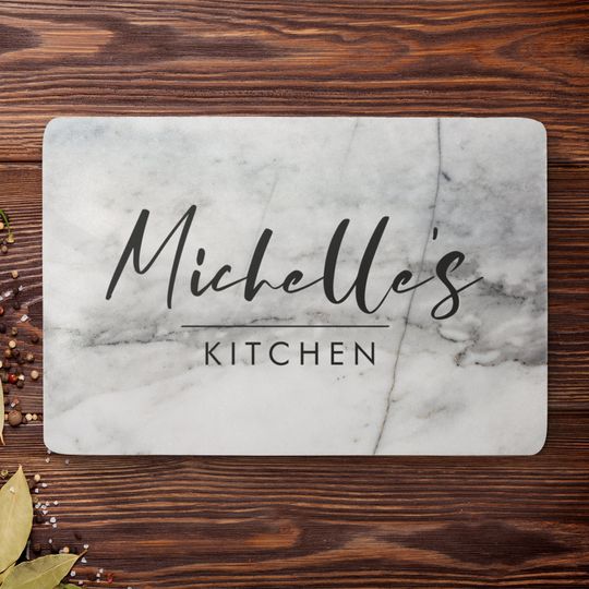 Discover Personalised Solid Marble Chopping Board Custom Printed Cheese Board