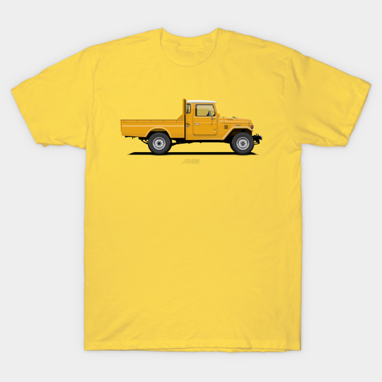 Discover Land Cruiser FJ45 Pick Up Yellow - Land Cruiser - T-Shirt