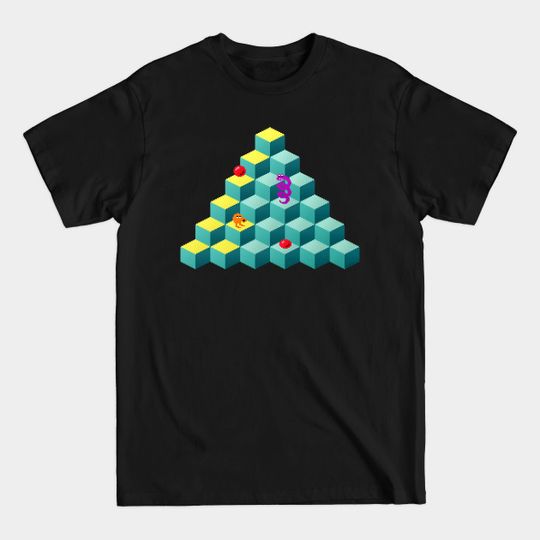 Discover Q Bert Pyramid - Q Bert - T-Shirt