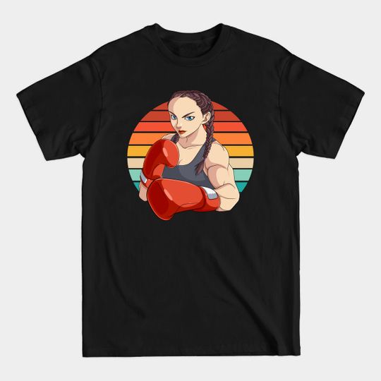 Discover Female Boxer Boxing Girl Knockout Gloves Fighter - Boxing Gift - T-Shirt