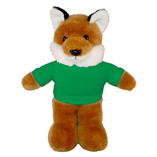 Discover Soft Plush Fox with Kelly Green Tee