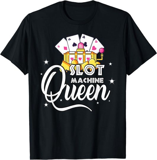 Discover Cute Slot Machine Queen Casino Gambling T-Shirt