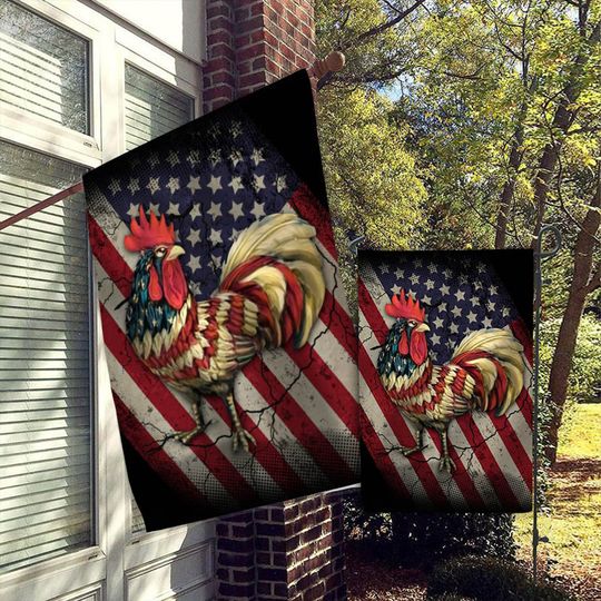 Discover Chicken Independence Day Flag