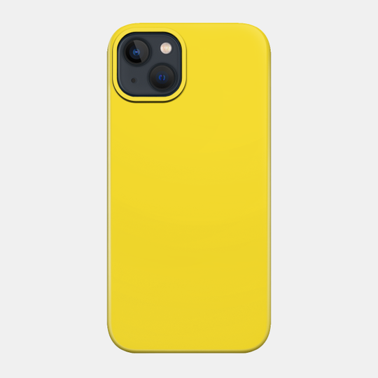 Discover Butter Yellow Plain Solid Color - Yellow Solid Color - Phone Case