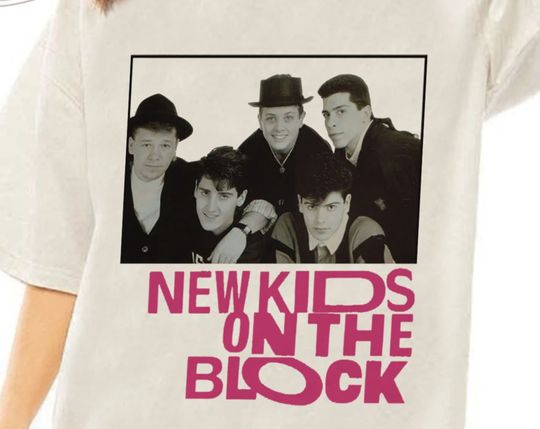 Discover Vintage NKOTB Pink T-Shirt - Bleached Design