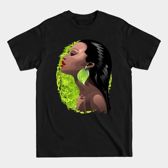 Discover Woman African Beauty and Bamboo - African Girl - T-Shirt