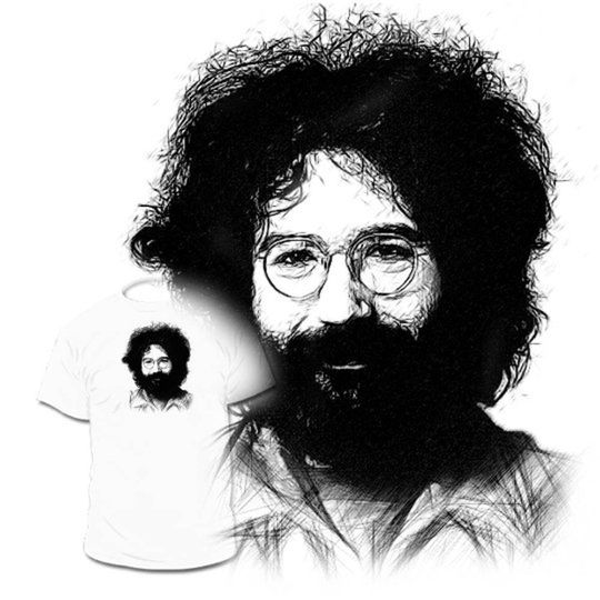 Discover Jerry Garcia Drawing T shirt
