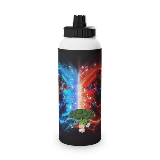 Discover Baby Vegan and IceBlockGaming Stainless Steel Water Bottle, Sports Lid
