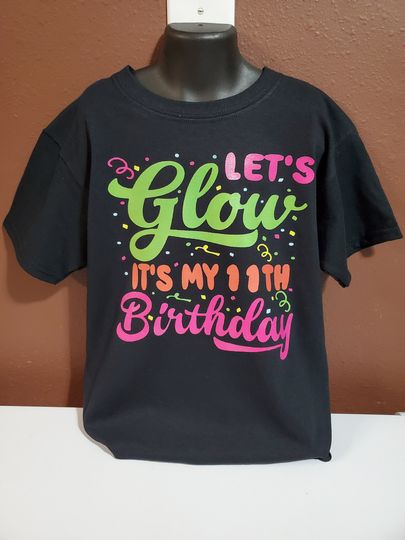Discover Let's Glow birthday squad T Shirt