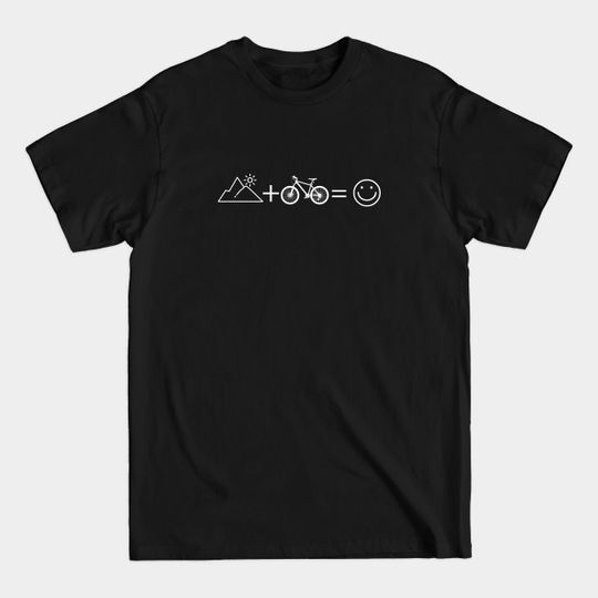 Discover Mountain Biking Symbols - Mountain Biking - T-Shirt