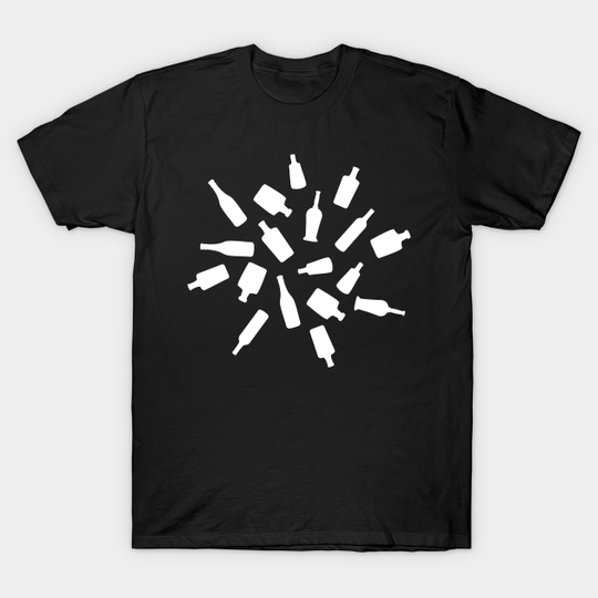 Discover Black and White Bottles - Bottles - T-Shirt