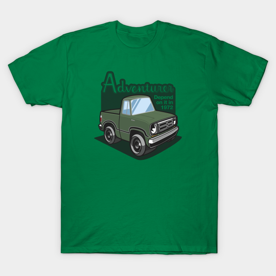 Discover Light Green Adventurer - 1972 - Truck - T-Shirt