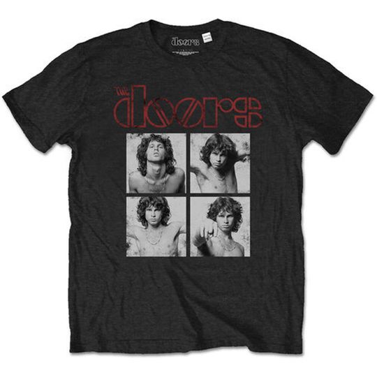 Discover The Doors unisex Jim Morrison Boxes Black T-Shirt