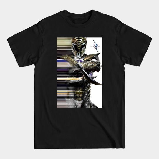 Discover White Ranger Movie Style - Power Rangers - T-Shirt