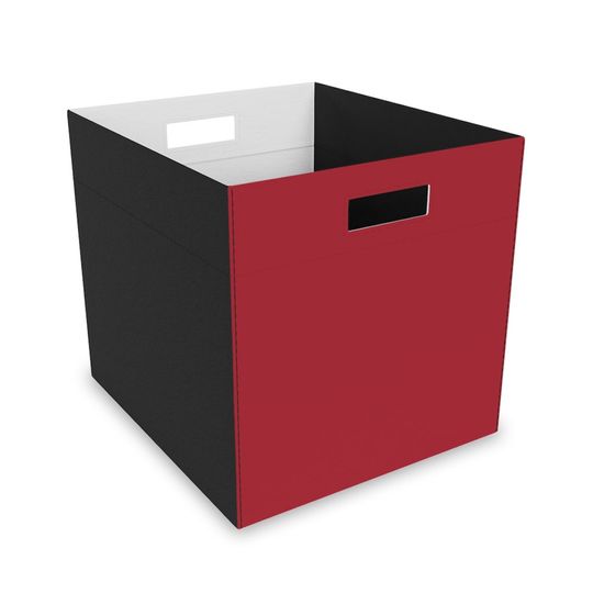 Discover Felt Storage Box, Deep Red