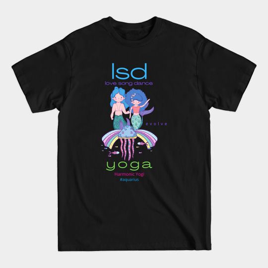 Discover Harmonic Yogi Lifestyle Tee - LSD Yoga Theme