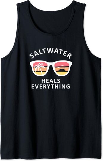 Discover Salt Water Heals Everything Tank Top