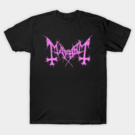 Discover Mayhem - Band Logo (Pink Edition) - Mayhem - T-Shirt