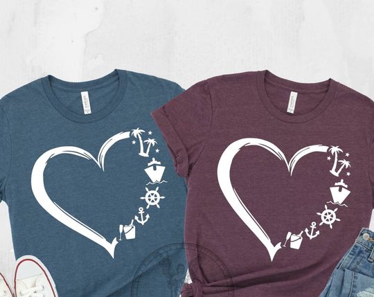 Discover Cruise Shirt, Distressed Heart Shirt, Family Cruise Shirt, Cruising Squad, Vacay Shirt, Beach Shirts, Family Matching Shirt, Summer Vacation