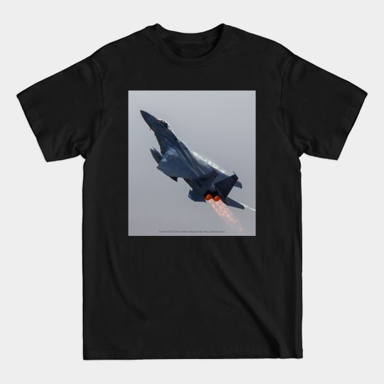 Discover F-15C Afterburner & Vapor climb at dusk - F 15 Eagle - T-Shirt