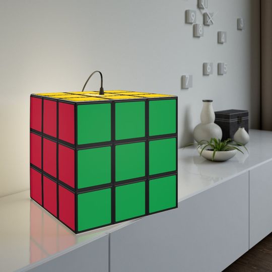 Discover Solved Rubik's Cube Lamp