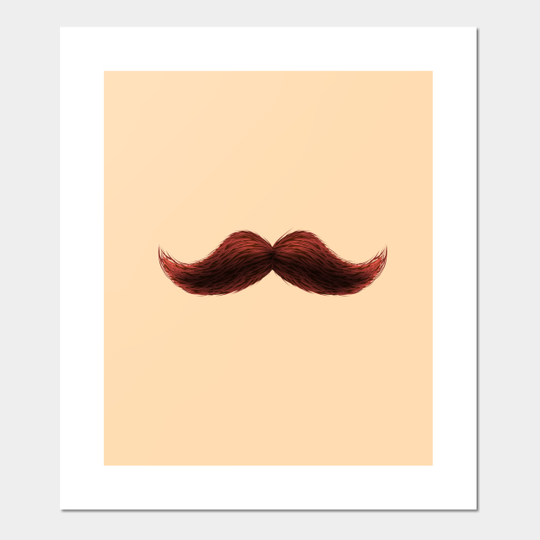 Discover Moustache Face Mask - Funny Mask - Mustache - Posters and Art Prints