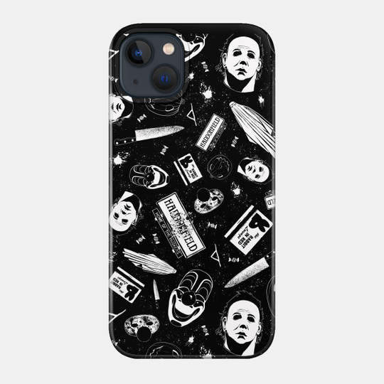 Discover Welcome to Haddonfield... Patterned! - Michael Myers - Phone Case