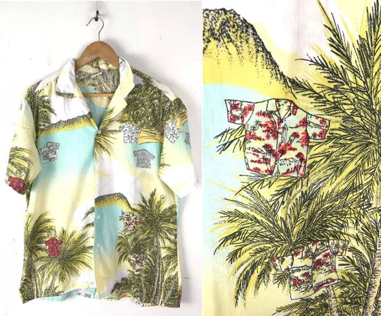 Discover Vintage Mens Hawaiian Shirt