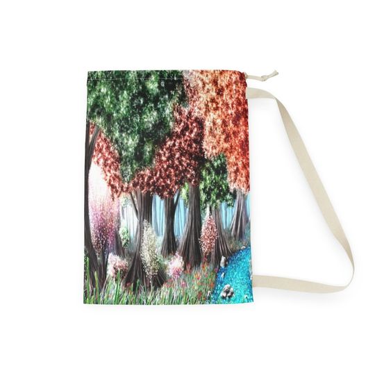 Discover Vibrant Forest Laundry Bag