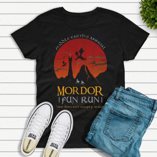 Discover Mordor Fun Run Inspired T-Shirt
