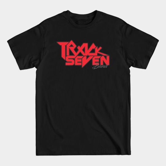 Discover Grey Red Track Seven Band logo - Urban Clothing - T-Shirt