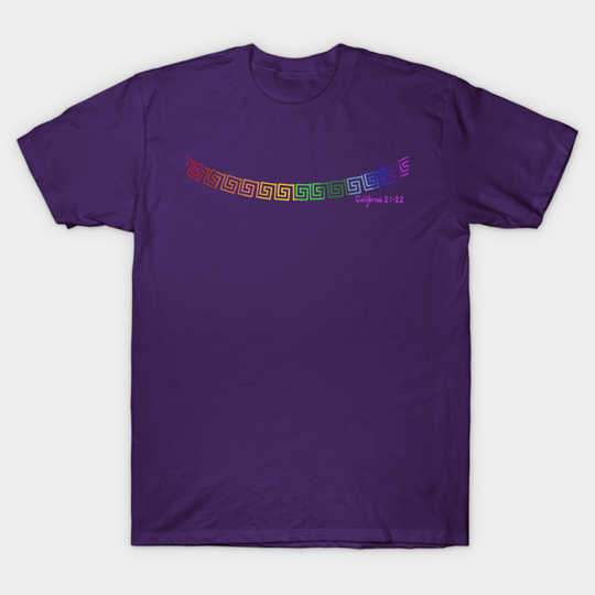 Discover Rainbow Greek key - Rainbow - T-Shirt
