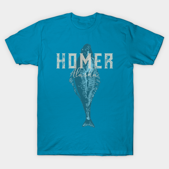 Discover Homer Alaska Halibut Fishing T-Shirt