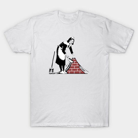 Discover Banksy Sweep it Under the Carpet T-Shirt - Broken Bike - T-Shirt