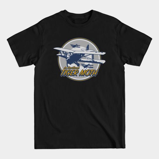 Discover de Havilland Tiger Moth - De Havilland Tiger Moth Patch - T-Shirt